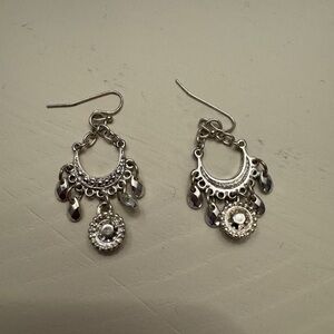 Elegant Silver Dangle Earrings‎